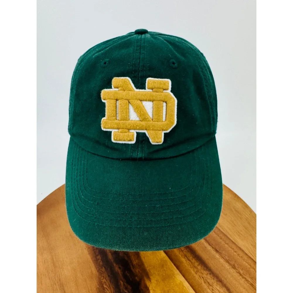 '47 Brand Notre Dame Fighting Irish Hat Mens OSFM Green Gold Shamrock Dad Cap